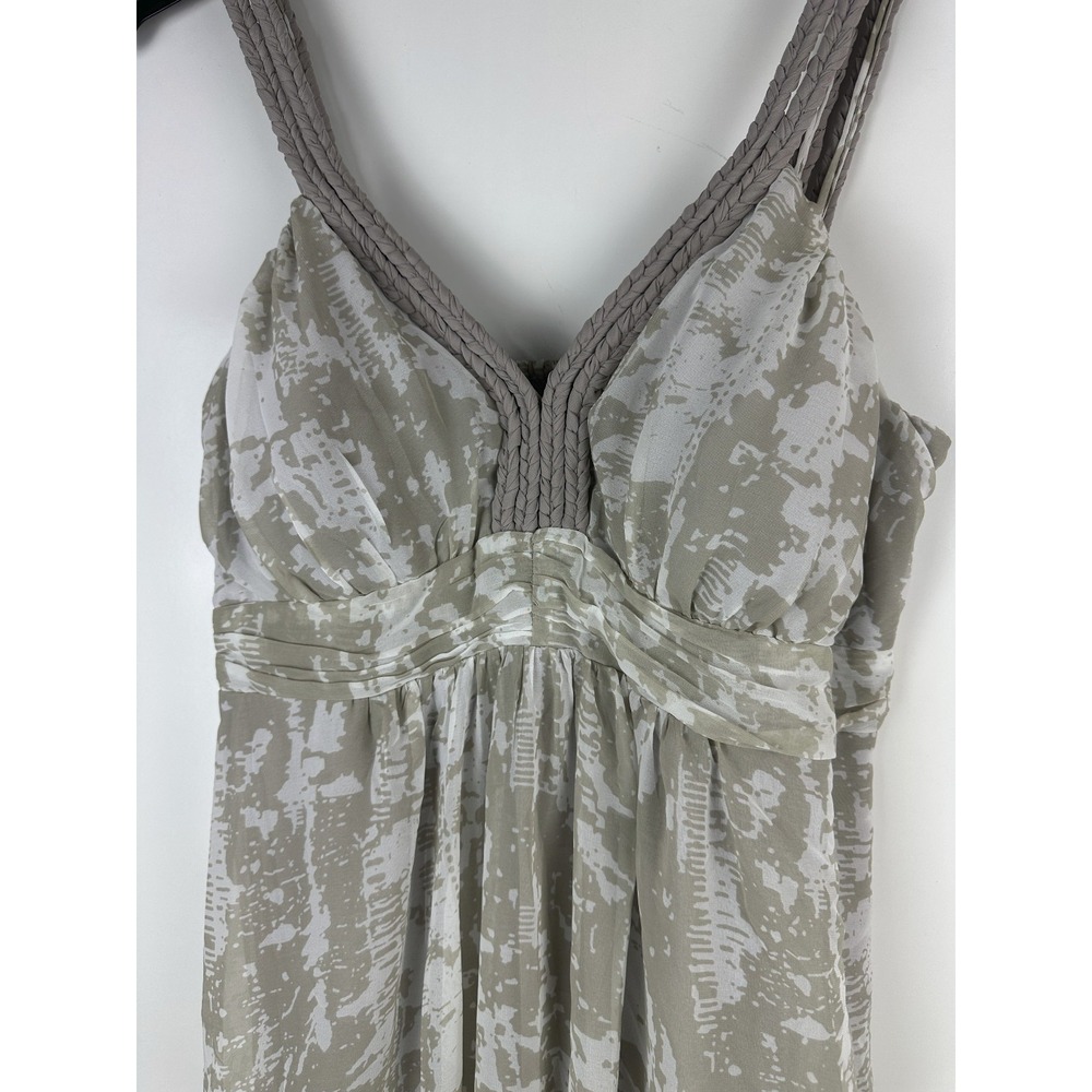 Soft Surroundings Summer Breeze Maxi Dress Braided Straps Overlay Beachy Boho PL - Picture 7 of 13